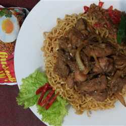 Indomie ayam teriyaki sambal bawang